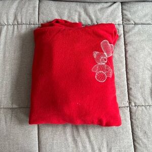 Comfy red sweatshirt